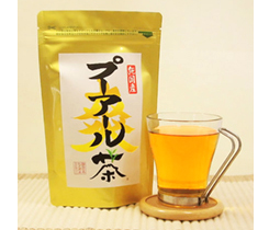 プーアール茶のティーバッグ