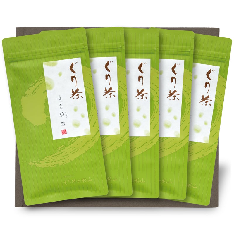 ぐり茶 上級一番茶　碧豊五本セット