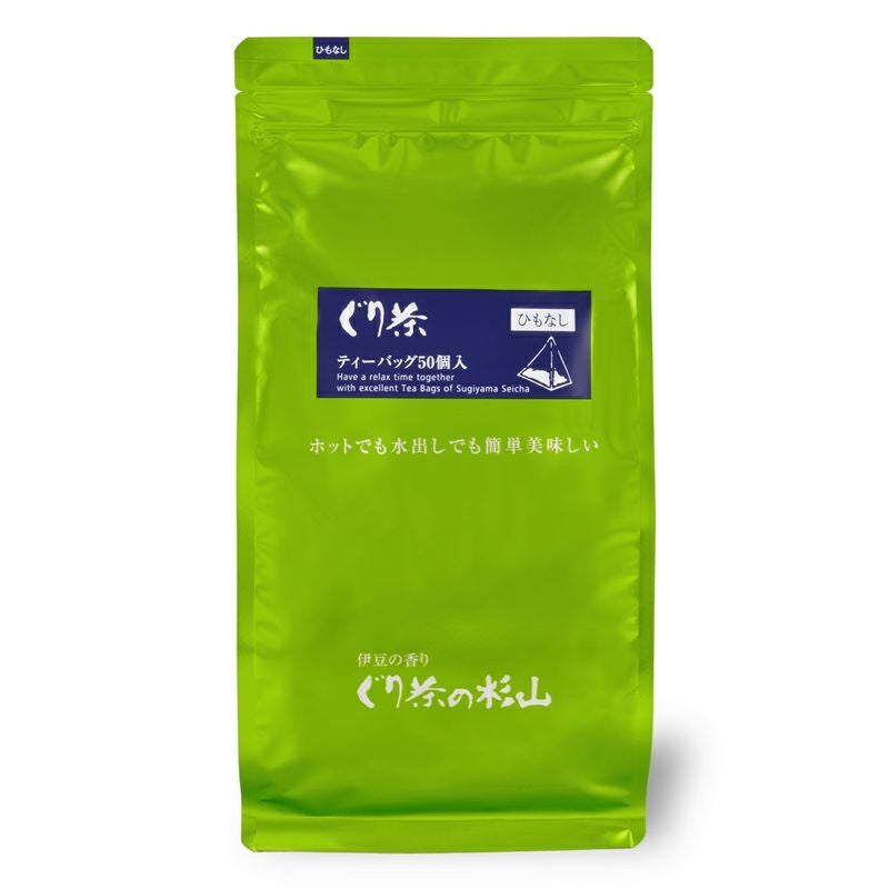 【まとめ買いセット】徳用 ぐり茶ティーバッグ50個入(ひもなし)の7個セットのまとめ買いお届けイメージ