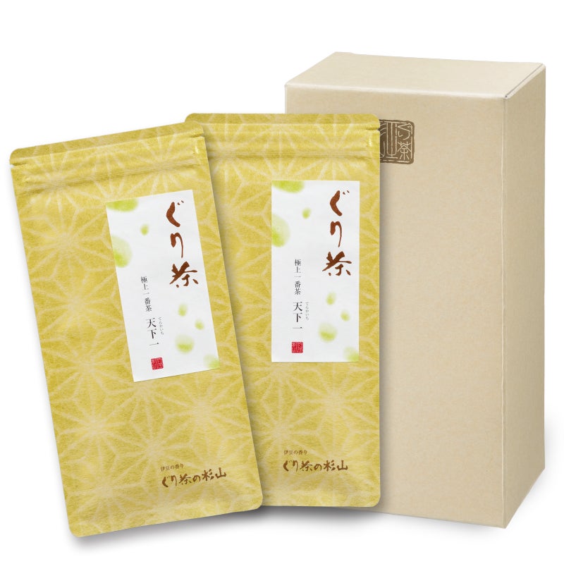 ぐり茶 極上一番茶【天下一】茶葉 80g 2本セット